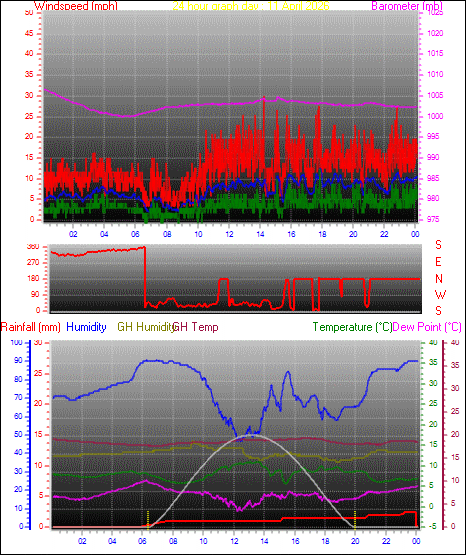 24 Hour Graph for Day 11